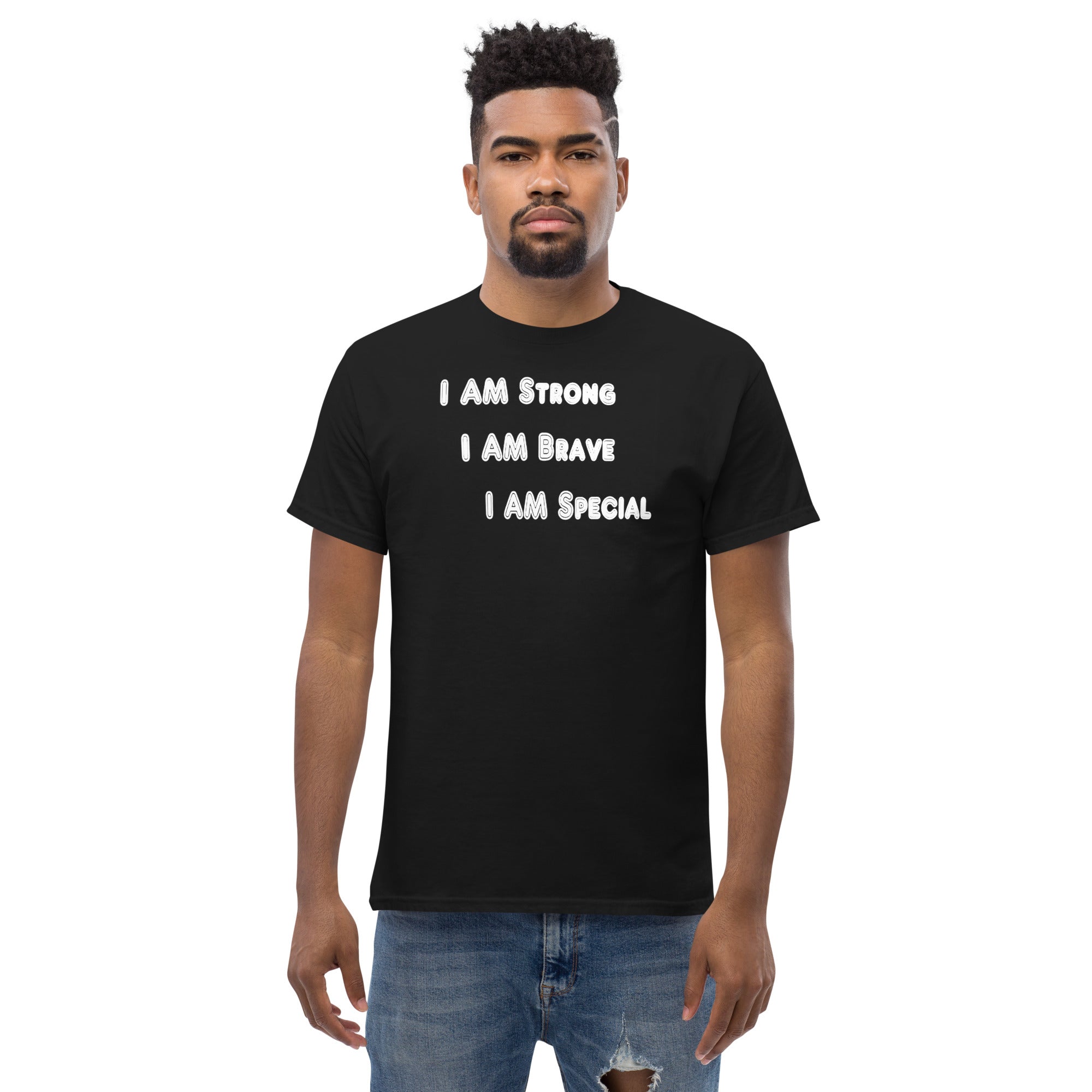 I Am Strong Black T-shirt - Sabrena Sharonne